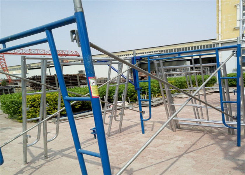Construction Scaffolding Frame System  Ladder Frame Scaffolding 42x1.8 Mm