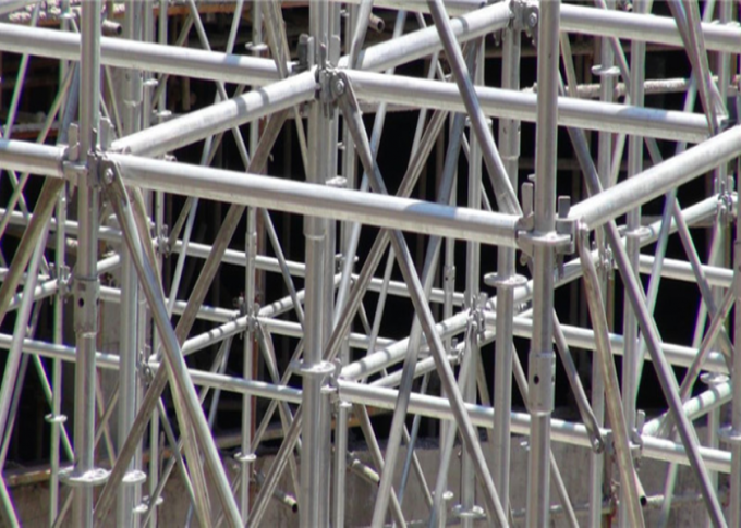 Hot Dipped Galvanized Ringlock Scaffolding System 1.8mm-4.0mm Thickness