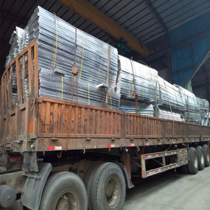 Eco - Friendly Galvanized Steel Scaffold Planks Strong Bearing Capacity