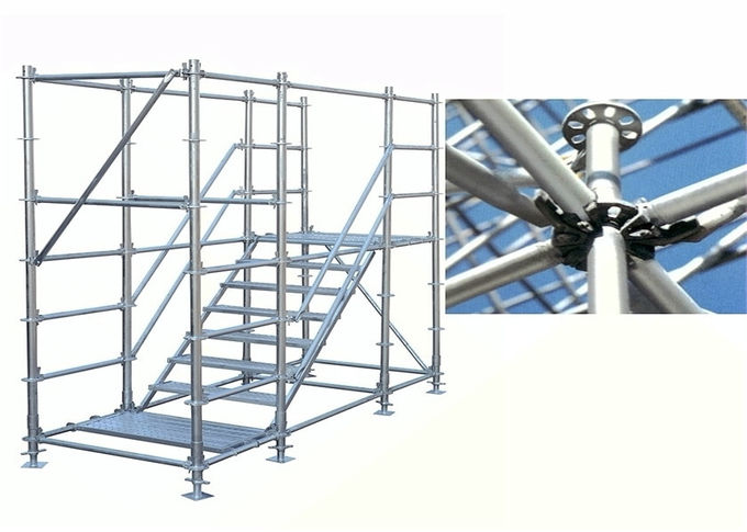 Painted AU Kwikstage Scaffolding System Kwik Fit Scaffolding Building Supporting