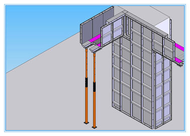 Metal Construction Formwork System Reusable Concrete Formwork 60KN/M2 Working Load