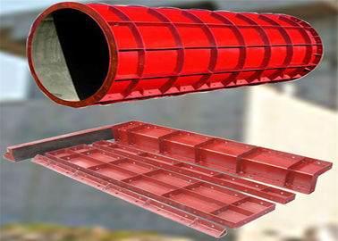 Painted Concrete Slab Formwork Systems Circular Column Formwork High Turnover Frequency