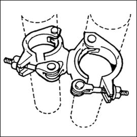 High Strength Tube And Clamp Scaffolding  Forged Swivel Clamp ROSH Certification