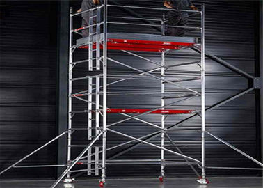 Alloy Aluminium Mobile Tower Scaffold Lightweight Scaffold Tower Platform 272kg Load Capacity