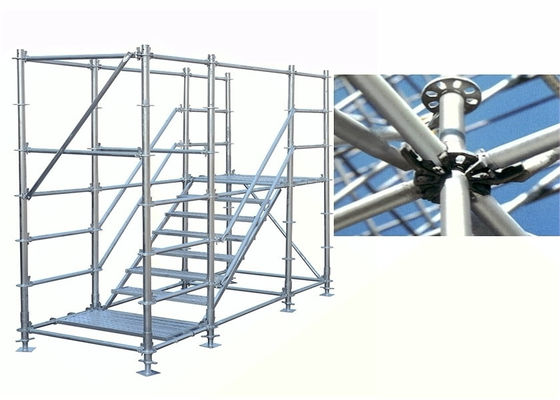 Vertical Ringlock Scaffolding System Strong  Pipe Support Scaffolding