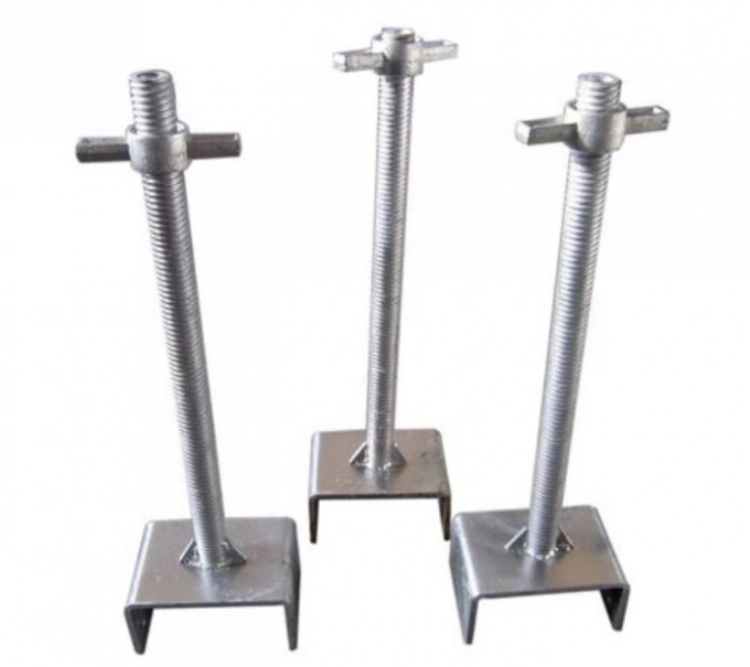 Galvanized Scaffolding Leveling Jacks Mobile Scaffolding Parts First Grade For Steel Structure Bridges
